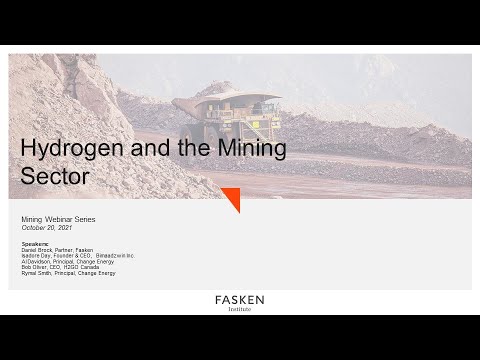 Mining Webinar Series: Hydrogen and the Mining Sector