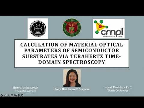 Calculation of material optical parameters of semiconductor substrates via terahertz... [Z Campano]